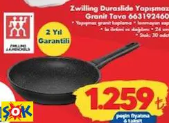 ZWİLLİNG DURASLİDE YAPIŞMAZ GRANİT TAVA 663192460 ZWİLLİNG DURASLİDE YAPIŞMAZ GRANİT TAVA 663192460